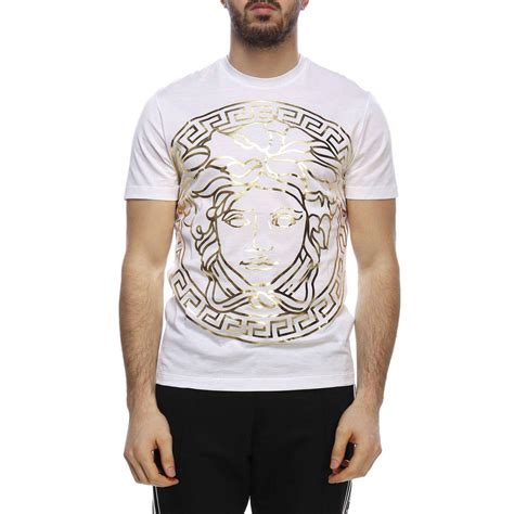 versace t-shirt weiß|Versace t shirt men price.